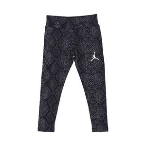Sz Large NIKE Jordan Girls Essential Snake Blk Grey White Leggings 45B314 023